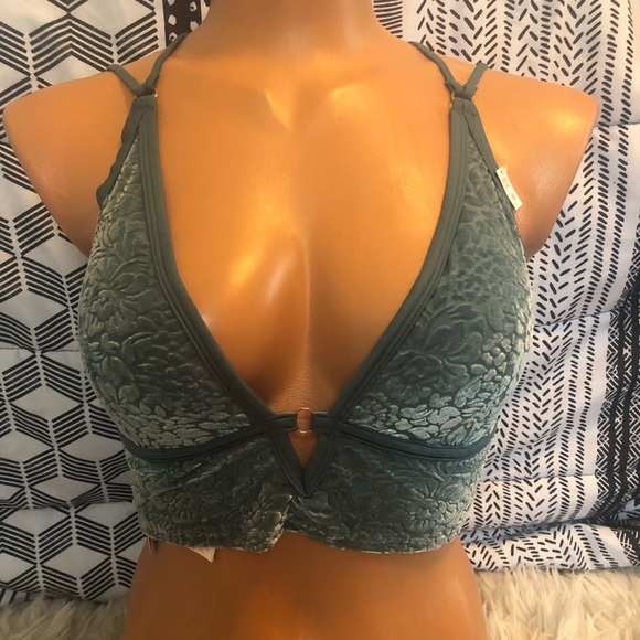 PINK Victoria's Secret Other - Pine green velvet bralette Victoria’s Secret